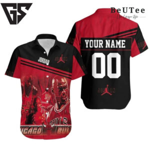 Chicago Bulls Jordan Legacy Hawaiian Shirt Chicago Bulls Jordan Legacy Hawaiian Shirt