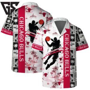 Chicago Bulls Slam Dunk Island Hawaiian Shirt Chicago Bulls Slam Dunk Island Hawaiian Shirt