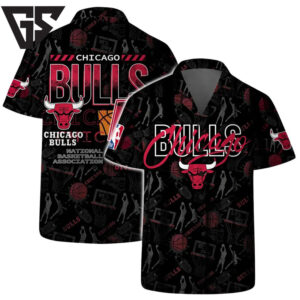 Chicago Bulls Street Basketball Hawaiian Shirt Chicago Bulls Street Basketball Hawaiian Shirt