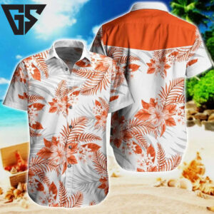 Cincinnati Bengals Beach Bloom Hawaiian Shirt Cincinnati Bengals Beach Bloom Hawaiian Shirt