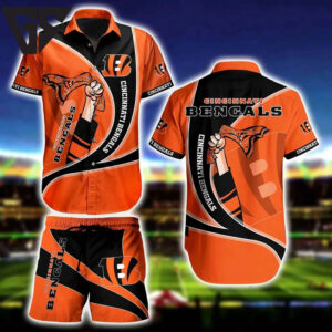 Cincinnati Bengals Bold Victory Hawaiian Shirt Cincinnati Bengals Bold Victory Hawaiian Shirt