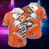 Cincinnati Bengals Claw Flame Hawaiian Shirt