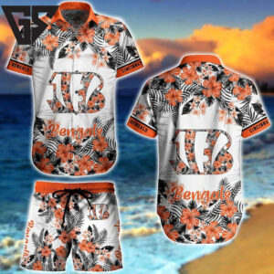 Cincinnati Bengals Coastal Bloom Hawaiian Shirt Cincinnati Bengals Coastal Bloom Hawaiian Shirt