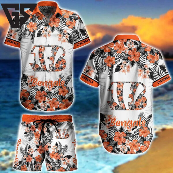 Cincinnati Bengals Coastal Bloom Hawaiian Shirt
