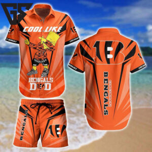Cincinnati Bengals Cool Dad Hawaiian Shirt Cincinnati Bengals Cool Dad Hawaiian Shirt