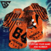 Cincinnati Bengals Custom Grunge Jersey Hawaiian Shirt