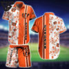 Cincinnati Bengals Floral Stripe Hawaiian Shirt