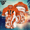 Cincinnati Bengals Floral Wave Hawaiian Shirt