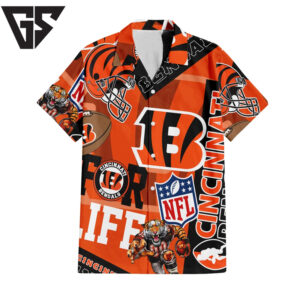 Cincinnati Bengals For Life Hawaiian Shirt Cincinnati Bengals For Life Hawaiian Shirt