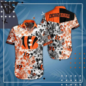 Cincinnati Bengals Island Vibes Hawaiian Shirt Cincinnati Bengals Island Vibes Hawaiian Shirt