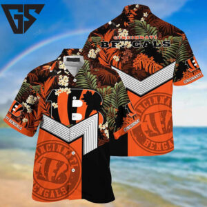 Cincinnati Bengals Jungle Glory Hawaiian Shirt Cincinnati Bengals Jungle Glory Hawaiian Shirt