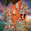 Cincinnati Bengals Jungle Tropics Hawaiian Shirt