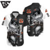 Cincinnati Bengals Nightmare Skull Hawaiian Shirt