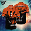 Cincinnati Bengals Shadow Palms Hawaiian Shirt