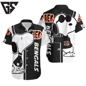 Cincinnati Bengals Snoopy Classic Hawaiian Shirt Cincinnati Bengals Snoopy Classic Hawaiian Shirt