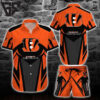 Cincinnati Bengals Striped Arrow Hawaiian Shirt