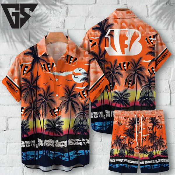 Cincinnati Bengals Sunset Dreams Hawaiian Shirt