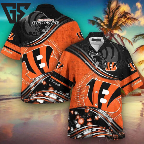 Cincinnati Bengals Sunset Rush Hawaiian Shirt