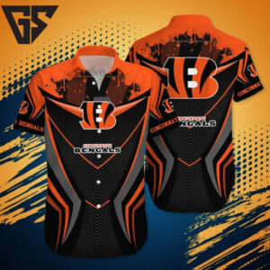 Cincinnati Bengals Tribal Energy Hawaiian Shirt Cincinnati Bengals Tribal Energy Hawaiian Shirt