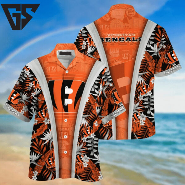 Cincinnati Bengals Tropical Elegance Hawaiian Shirt
