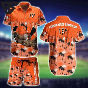 Cincinnati Bengals Tropical Groot Hawaiian Shirt Cincinnati Bengals Tropical Groot Hawaiian Shirt