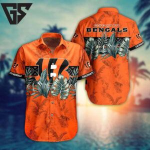 Cincinnati Bengals Tropical Jungle Hawaiian Shirt Cincinnati Bengals Tropical Jungle Hawaiian Shirt