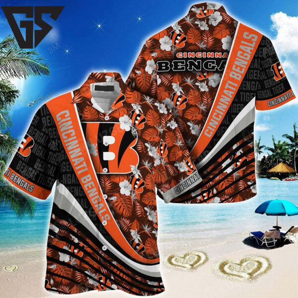 Cincinnati Bengals Tropical Legacy Hawaiian Shirt