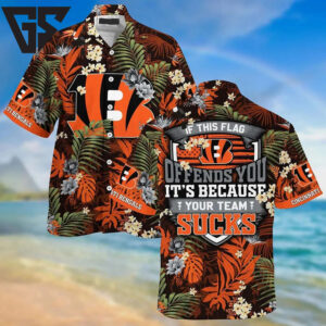 Cincinnati Bengals Tropical Rivalry Hawaiian Shirt Cincinnati Bengals Tropical Rivalry Hawaiian Shirt