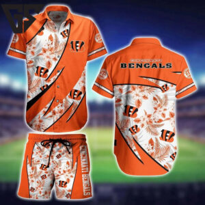 Cincinnati Bengals Tropical Sport Hawaiian Shirt Cincinnati Bengals Tropical Sport Hawaiian Shirt