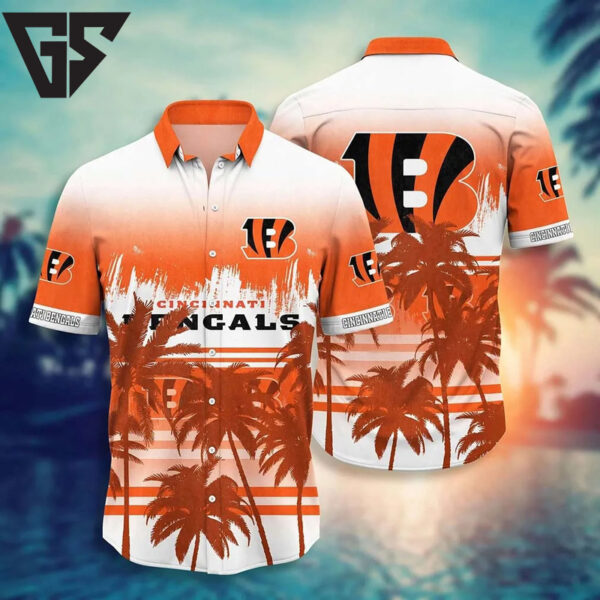 Cincinnati Bengals Tropical Sunset Vibes Hawaiian Shirt