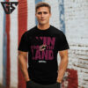 Cleveland Cavaliers 2025 Nba Playoffs On-Court Win For The Land Logo T-Shirt