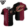 Cleveland Cavaliers Custom Name Split Design Hawaiian Shirt