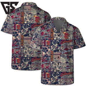 Cleveland Cavaliers Floral & Nature Patchwork Hawaiian Shirt