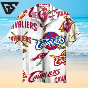 Cleveland Cavaliers Logo Wave Hawaiian Shirt