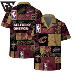 Cleveland Cavaliers NBA All-Star Floral Hawaiian Shirt