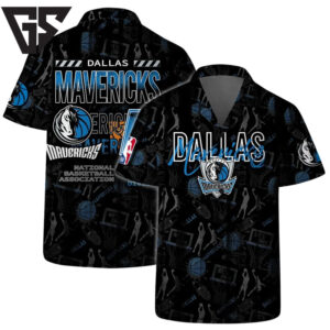 Dallas Mavericks Basketball Court Hawaiian Shirt