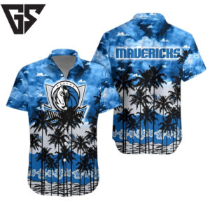 Dallas Mavericks Tropical Sky Hawaiian Shirt Dallas Mavericks Tropical Sky Hawaiian Shirt
