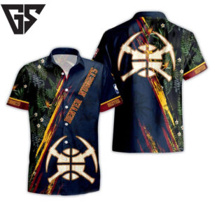 Denver Nuggets Bold Heritage Hawaiian Shirt Denver Nuggets Bold Heritage Hawaiian Shirt