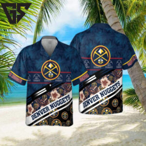 Denver Nuggets Floral Breeze Hawaiian Shirt