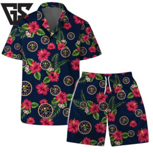 Denver Nuggets Hibiscus Bliss Hawaiian Shirt