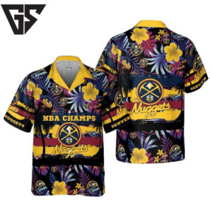 Denver Nuggets NBA Champs Floral Celebration Hawaiian Shirt Denver Nuggets NBA Champs Floral Celebration Hawaiian Shirt