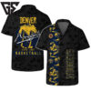 Denver Nuggets Retro Sunset Palm Hawaiian Shirt