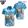 Detroit Lions Baby Yoda Tropical Breeze Hawaiian Shirt