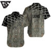 Detroit Lions Camo Mesh Hawaiian Shirt