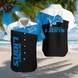 Detroit Lions Classic Power Hawaiian Shirt Detroit Lions Classic Power Hawaiian Shirt
