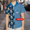 Detroit Lions Custom Skull Stripe Hawaiian Shirt