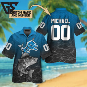 Detroit Lions Fishing Legend Custom Shirt
