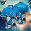 Detroit Lions Floral Fade Hawaiian Shirt