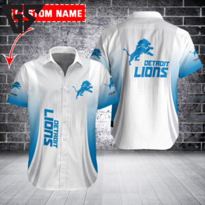 Detroit Lions Gradient Performance Hawaiian Shirt Detroit Lions Gradient Performance Hawaiian Shirt