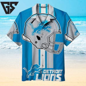 Detroit Lions Helmet Pride Hawaiian Shirt Detroit Lions Helmet Pride Hawaiian Shirt